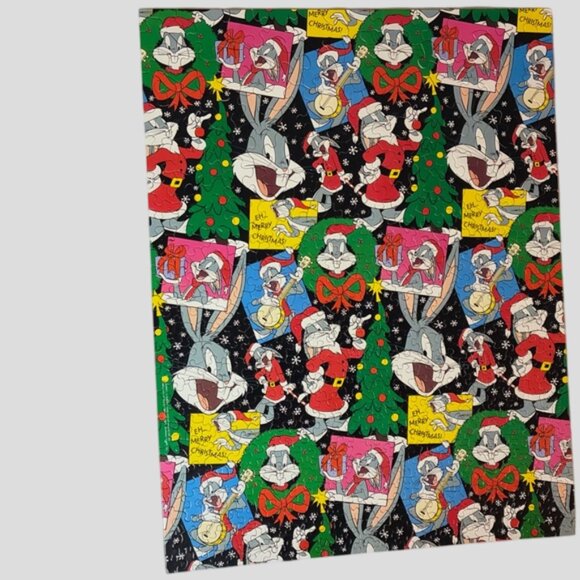 Vintage Springbok "A Looney Tunes Christmas" Bugs Bunny Jigsaw Puzzle 500 Pieces - Picture 2 of 6